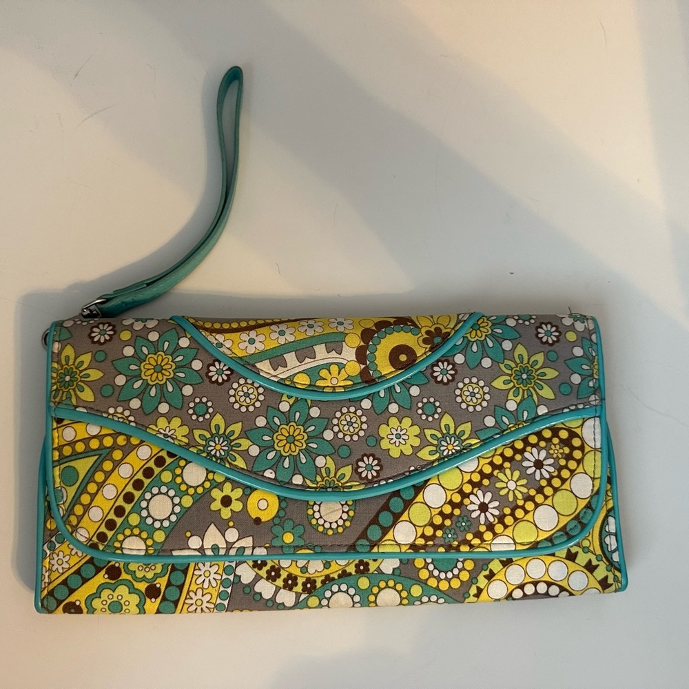 Vera Bradley Lemon Parfait wallet wristlet